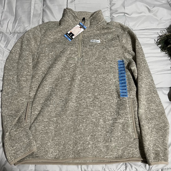 Eddie Bauer 1/4 zip sweater Fleece - Picture 1 of 4
